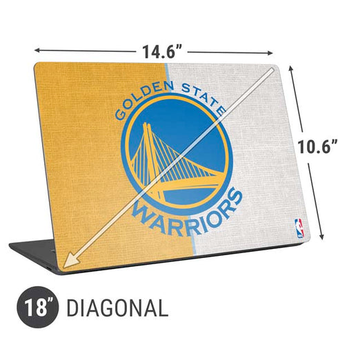 NBA Golden State Warriors Canvas Universal Laptop 18in (14.6 x 10.6in) Skin