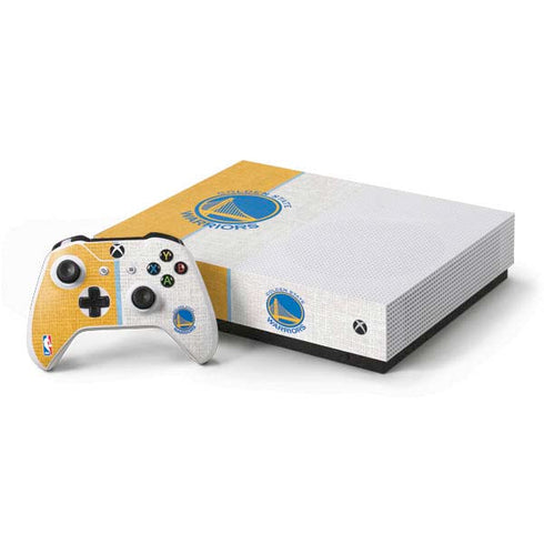NBA Golden State Warriors Canvas Xbox One S All-Digital Edition Bundle Skin