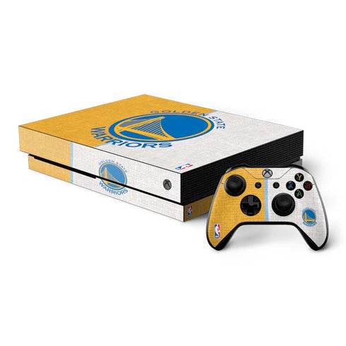 NBA Golden State Warriors Canvas Xbox One X Bundle Skin