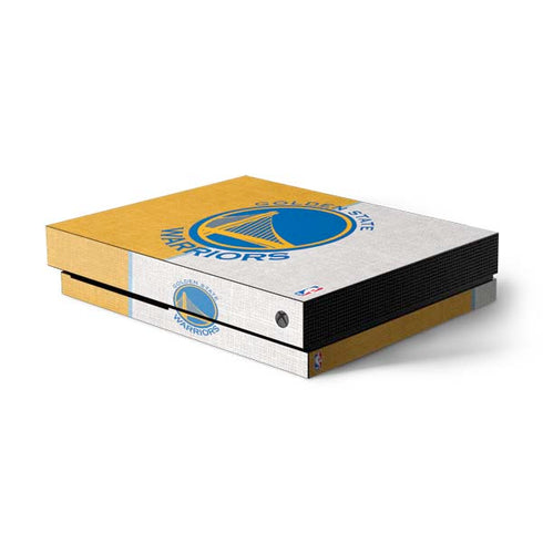 NBA Golden State Warriors Canvas Xbox One X Console Skin