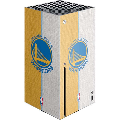 NBA Golden State Warriors Canvas Xbox Series X Console Skin