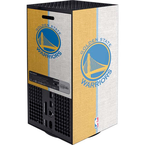 NBA Golden State Warriors Canvas Xbox Series X Console Skin