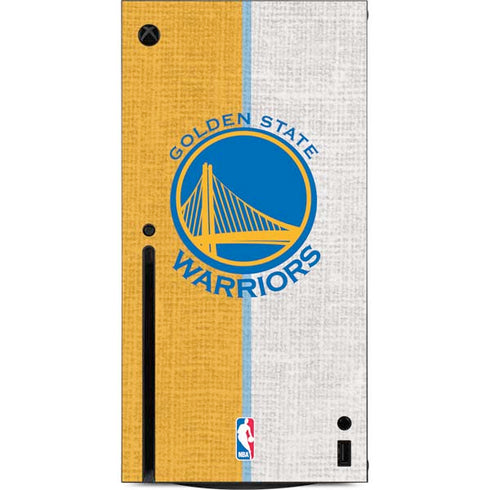 NBA Golden State Warriors Canvas Xbox Series X Console Skin