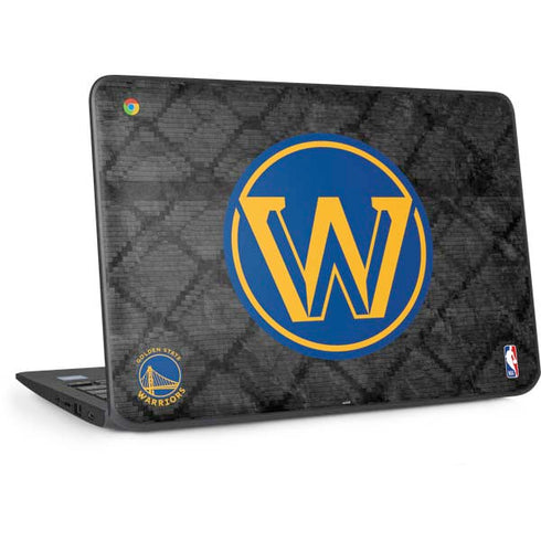 NBA Golden State Warriors Dark Rust HP Chromebook Skin