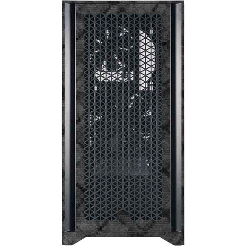NBA Golden State Warriors Dark Rust Corsair 4000D Tempered Glass Mid-Tower ATX Case Skin