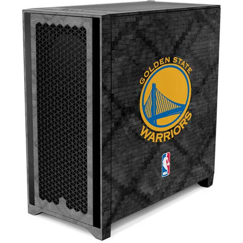NBA Golden State Warriors Dark Rust Corsair 4000D Tempered Glass Mid-Tower ATX Case Skin