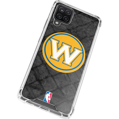 NBA Golden State Warriors Dark Rust Galaxy A12 Clear Case
