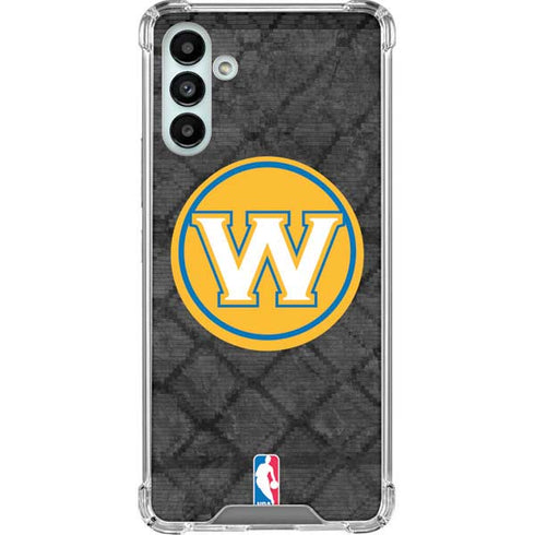 NBA Golden State Warriors Dark Rust Galaxy A13 5G Clear Case