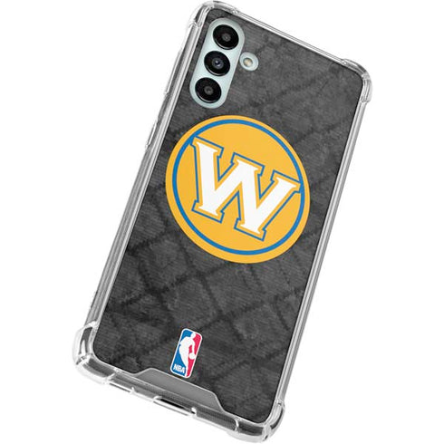 NBA Golden State Warriors Dark Rust Galaxy A13 5G Clear Case