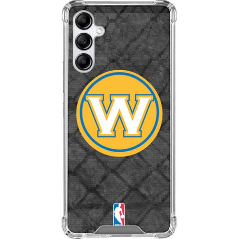 NBA Golden State Warriors Dark Rust Galaxy A14 5G Clear Case