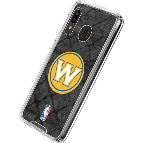 NBA Golden State Warriors Dark Rust Galaxy A30 Clear Case