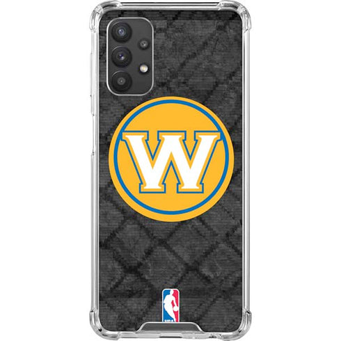 NBA Golden State Warriors Dark Rust Galaxy A32 5G Clear Case