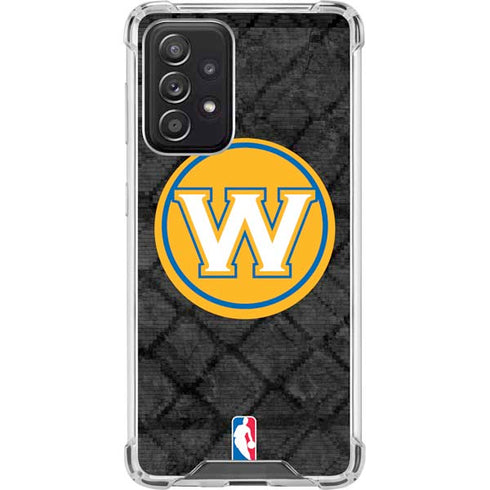 NBA Golden State Warriors Dark Rust Galaxy A52 5G Clear Case
