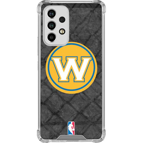 NBA Golden State Warriors Dark Rust Galaxy A53 5G Clear Case