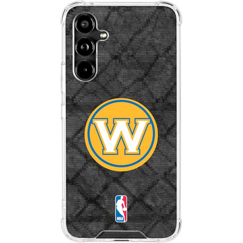 NBA Golden State Warriors Dark Rust Galaxy A54 5G Clear Case