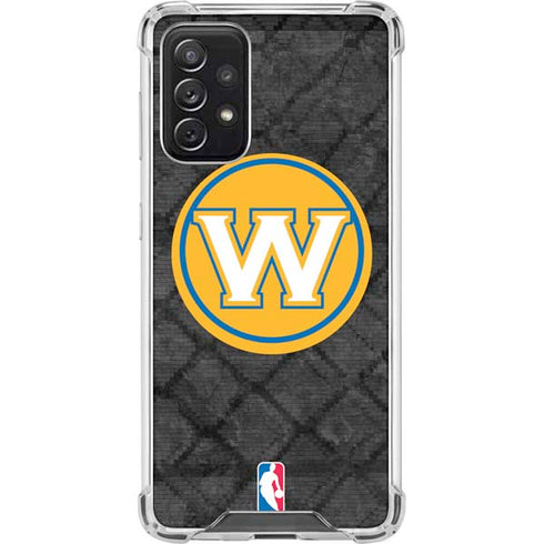 NBA Golden State Warriors Dark Rust Galaxy A72 5G Clear Case