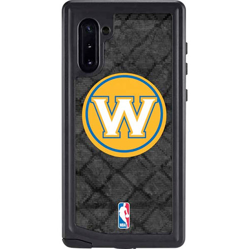 NBA Golden State Warriors Dark Rust Galaxy Note 10 Waterproof Case