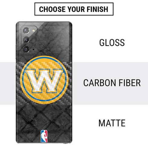 NBA Golden State Warriors Dark Rust Galaxy Note20 5G Skin