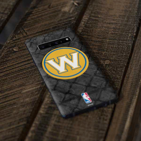 NBA Golden State Warriors Dark Rust Galaxy S10 Plus Skin