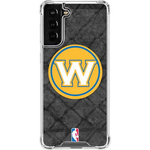 NBA Golden State Warriors Dark Rust Galaxy S21 FE Clear Case