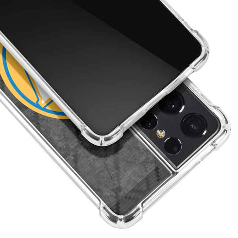 NBA Golden State Warriors Dark Rust Galaxy S21 Ultra 5G Clear Case