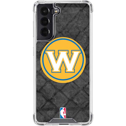 NBA Golden State Warriors Dark Rust Galaxy S22 Clear Case