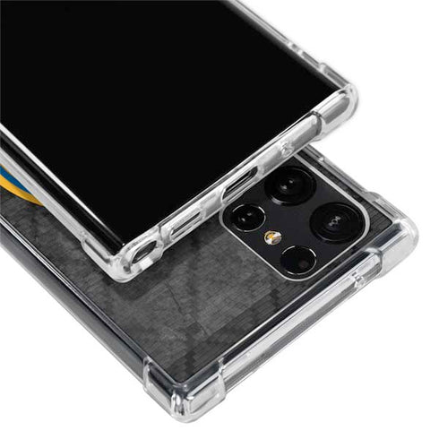 NBA Golden State Warriors Dark Rust Galaxy S22 Ultra Clear Case