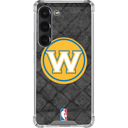 NBA Golden State Warriors Dark Rust Galaxy S23 Clear Case