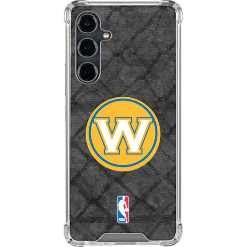 NBA Golden State Warriors Dark Rust Galaxy S23 FE Clear Case
