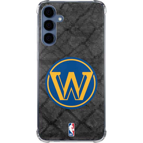 NBA Golden State Warriors Dark Rust Galaxy S24 Clear Case