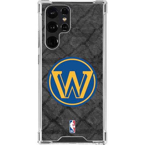 NBA Golden State Warriors Dark Rust Galaxy S24 Ultra Clear Case