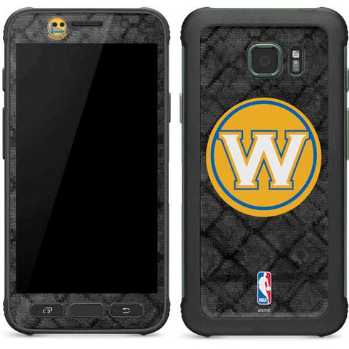 NBA Golden State Warriors Dark Rust Galaxy S7 Active Skin