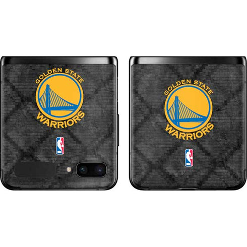 NBA Golden State Warriors Dark Rust Galaxy Z Flip Skin