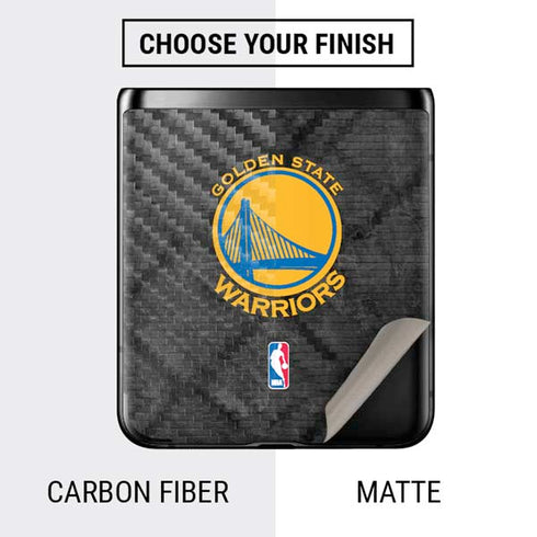 NBA Golden State Warriors Dark Rust Galaxy Z Flip Skin