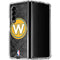 NBA Golden State Warriors Dark Rust Galaxy Z Fold4 5G Clear Case