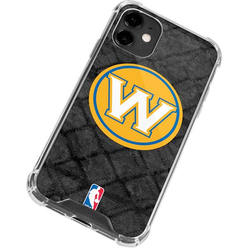 NBA Golden State Warriors Dark Rust iPhone 12 Clear Case