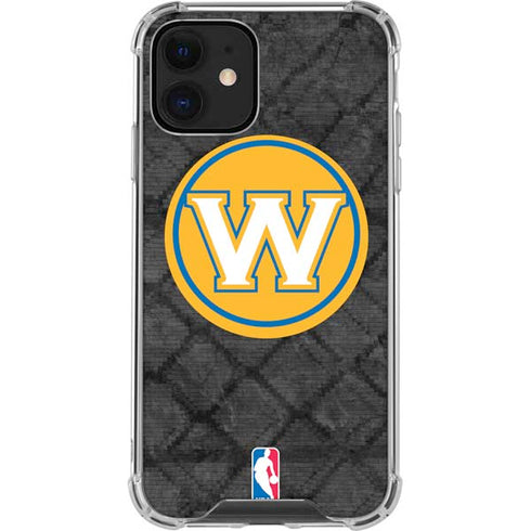 NBA Golden State Warriors Dark Rust iPhone 12 Mini Clear Case