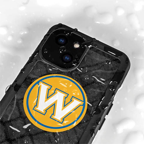 NBA Golden State Warriors Dark Rust iPhone 13 Mini Waterproof Case