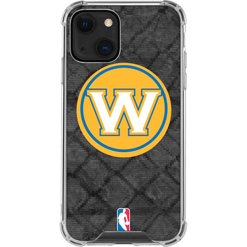 NBA Golden State Warriors Dark Rust iPhone 14 Plus Clear Case