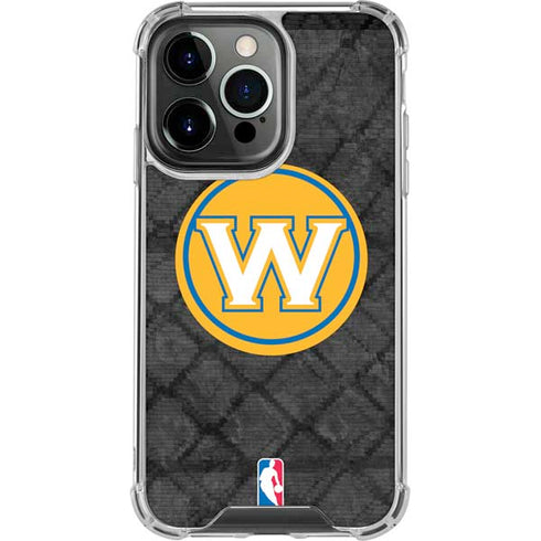 NBA Golden State Warriors Dark Rust iPhone 15 Pro Clear Case