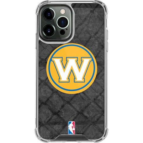 NBA Golden State Warriors Dark Rust iPhone 14 Pro Max Clear Case