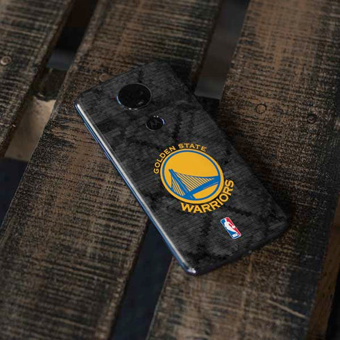 NBA Golden State Warriors Dark Rust Moto E5 Plus Skin