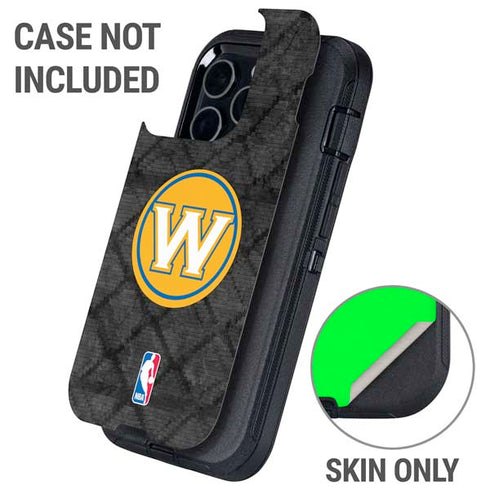 NBA Golden State Warriors Dark Rust Otterbox Defender iPhone Skin