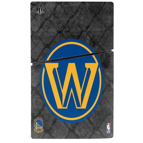 NBA Golden State Warriors Dark Rust PS5 Slim Disk Bundle Skin