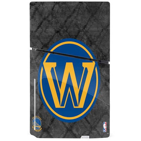 NBA Golden State Warriors Dark Rust PS5 Slim Disk Bundle Skin
