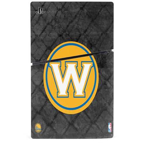NBA Golden State Warriors Dark Rust PS5 Slim Disk Console Skin