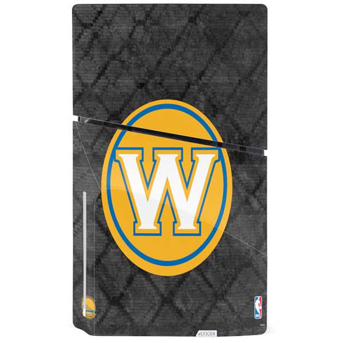 NBA Golden State Warriors Dark Rust PS5 Slim Disk Console Skin