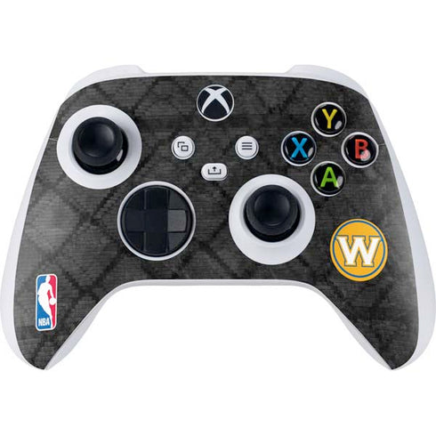 NBA Golden State Warriors Dark Rust Xbox Series S Controller Skin