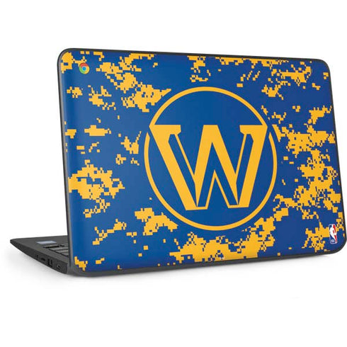 NBA Golden State Warriors Digi Camo HP Chromebook Skin