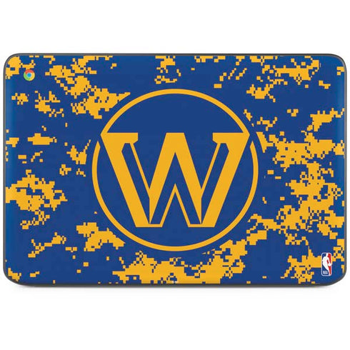 NBA Golden State Warriors Digi Camo HP Chromebook Skin